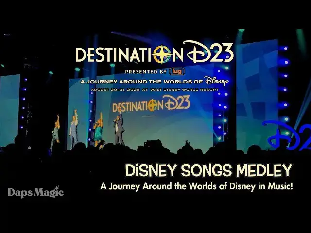 'Video thumbnail for Disney Songs Medley | Destination D23 - A Journey Around the Worlds of Disney 4K'