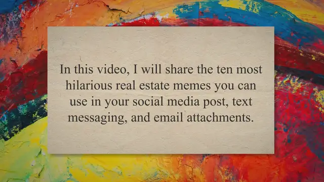 Video thumbnail for 10 Most Hilarious Real Estate Memes for Agents