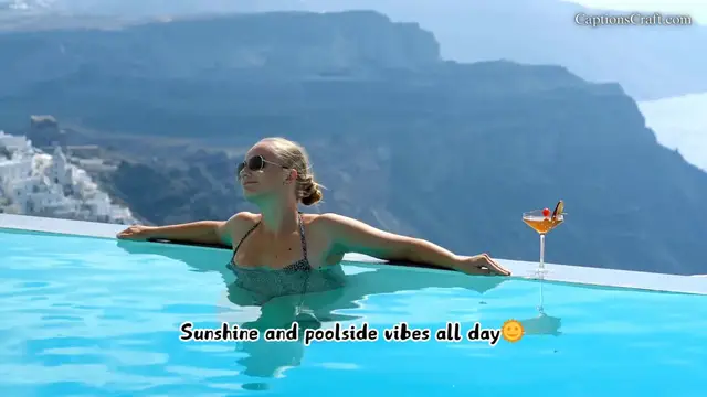 Video thumbnail for Pool Instagram Captions to Make a Splash and Perfectly Capture Your Fun, Relaxing, and Memorable Poolside Moments with Friends and Family in the Summer Sun