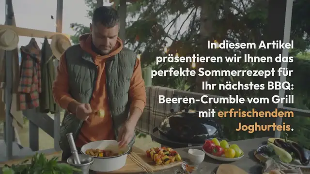 Video thumbnail for Beeren-Crumble vom Grill mit Joghurteis