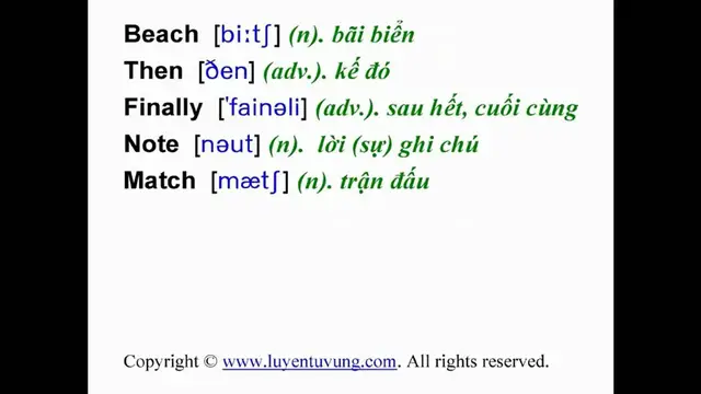 Video thumbnail for Learn English Vocabulary - Grade 6 - Unit 14 - Lesson 01