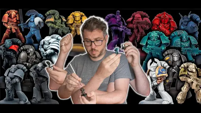 Video thumbnail for Painting ALL 18 Warhammer the Horus Heresy Space Marine Legions in ONE VIDEO