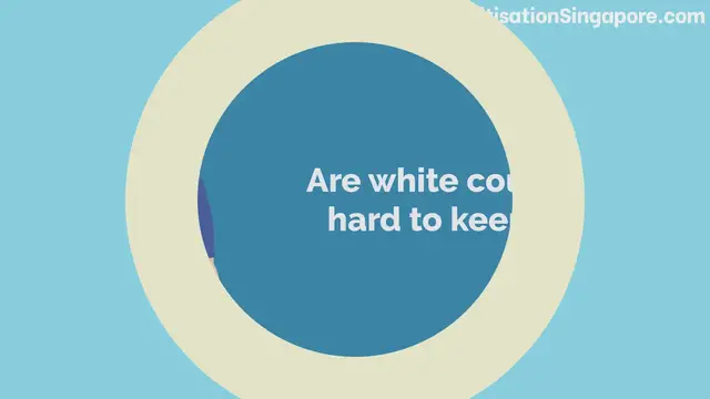 'Video thumbnail for Are white countertops hard to keep clean'