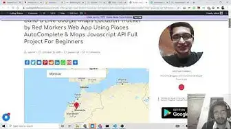 Video thumbnail for Build a Google Maps Autocomplete Location Tracker Using Places AutoComplete & Maps Javascript API