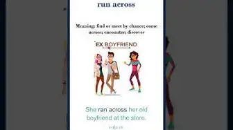 Video thumbnail for Run across meaning | run across sentences | Common English Idioms #shorts