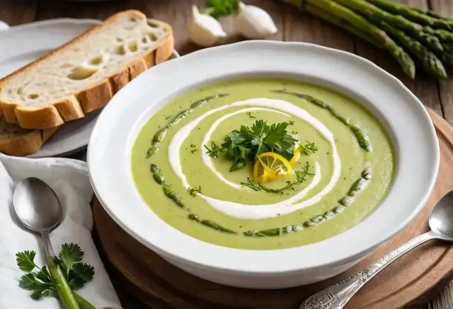 Video thumbnail for Creamy Asparagus Soup