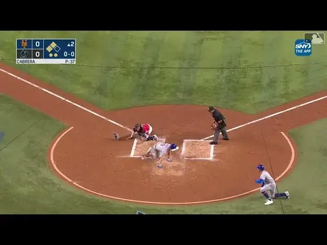 'Video thumbnail for Omar Narvaez BLOOPS a RBI Sacrifice-Fly, Scoring Mark Canha! | New York Mets | 4/1/2023'