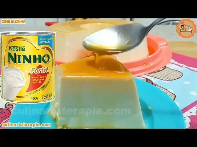 Video thumbnail for PUDIM DE LEITE NINHO SEM FORNO E SEM OVOS - SOBREMESA DE NATAL