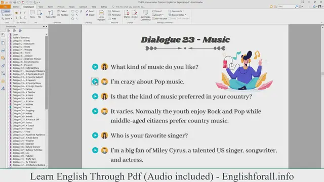 Video thumbnail for English Conversation About Music