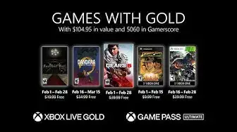 Video thumbnail for Xbox Live Games with Gold February 2021 Lineup