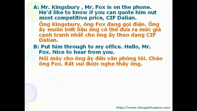 Video thumbnail for English for Business - Unit 10 - Dialogue 010