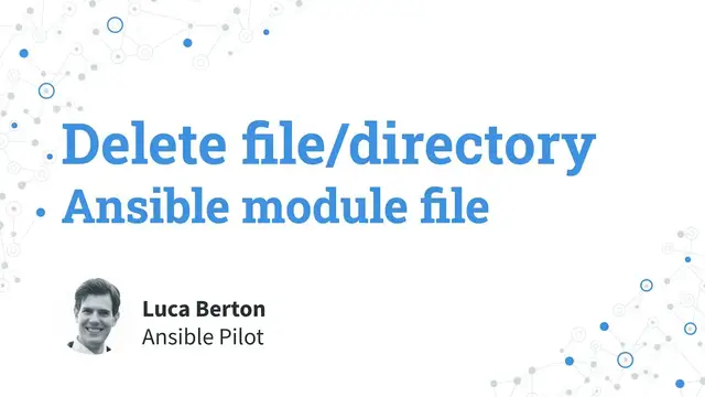 Video thumbnail for Delete file or directory  - Ansible module file