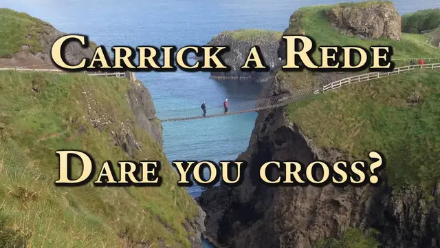 Video thumbnail for Carrick a Rede Rope Bridge - what it's like to walk across