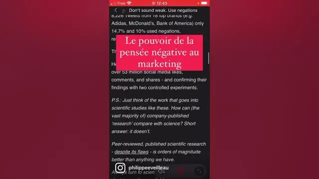 'Video thumbnail for Le pouvoir de la formulation négative en marketing'