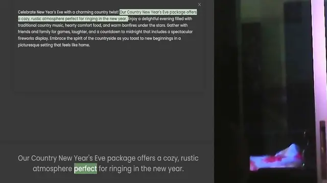 Video thumbnail for Celebrate New Year's Eve with a charming country twist! Our Country New Year's Eve package offers a cozy, rustic atmosphere perfect for ringing in the new year. Enjoy a delightful evening filled with traditional country music, hearty comf