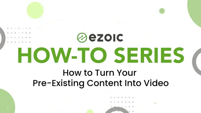 Video thumbnail for How to Turn Your Pre-Exisiting Content Into Video
