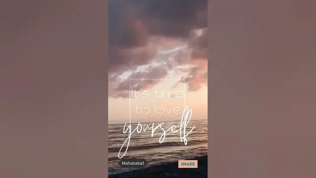 Video thumbnail for Es ist Zeit, dich selbst zu lieben #selbstliebe