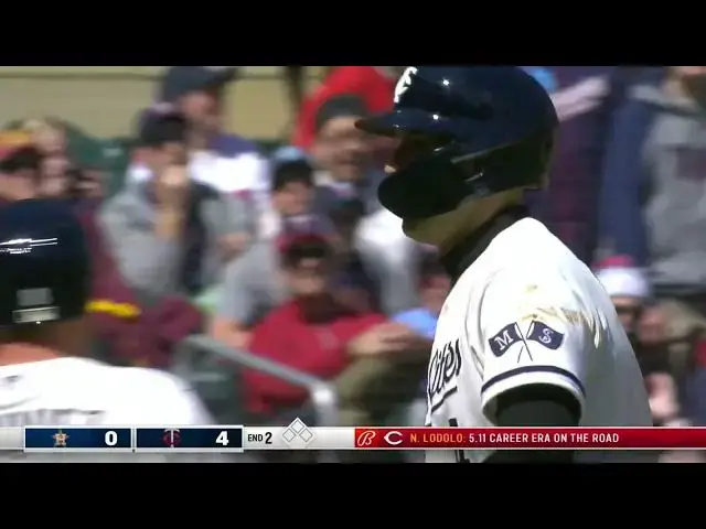 'Video thumbnail for Trevor Larnach BELTS a RBI Single, Scoring Christian Vazquez! | Minnesota Twins | 4/8/2023'