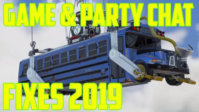 Video thumbnail for Party or Game Chat Not Working Fortnite Season 9 Pc/Xbox/PS4