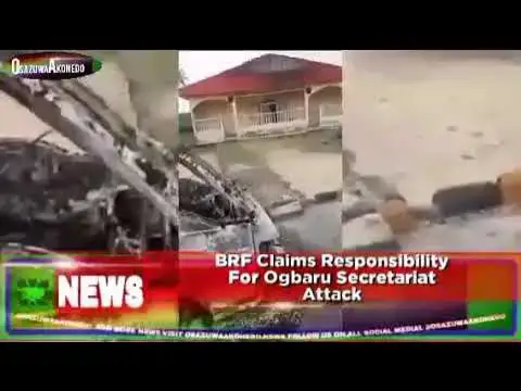 Video thumbnail for BRF Claims Responsibility For Ogbaru Secretariat Attack ~ OsazuwaAkonedo