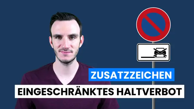 'Video thumbnail for Eingeschränktes Haltverbot: Zusatzzeichen'