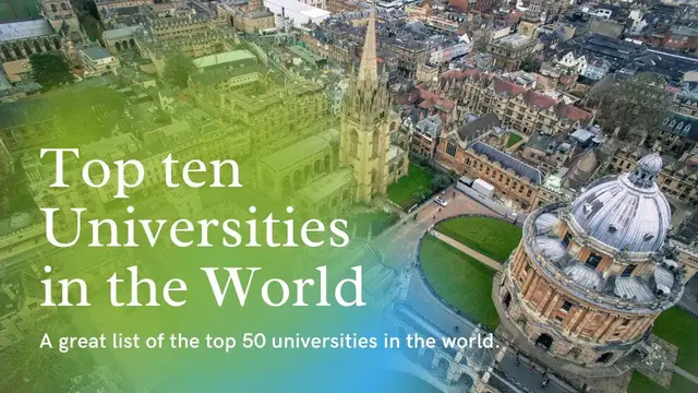 Video thumbnail for Top Universities in The World