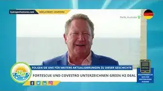 Video thumbnail for [German] Fortescue and Covestro sign green H2 deal