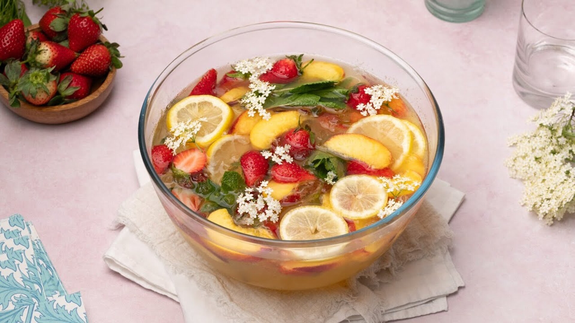 Video thumbnail for Elderflower And Peach Punch Recipe