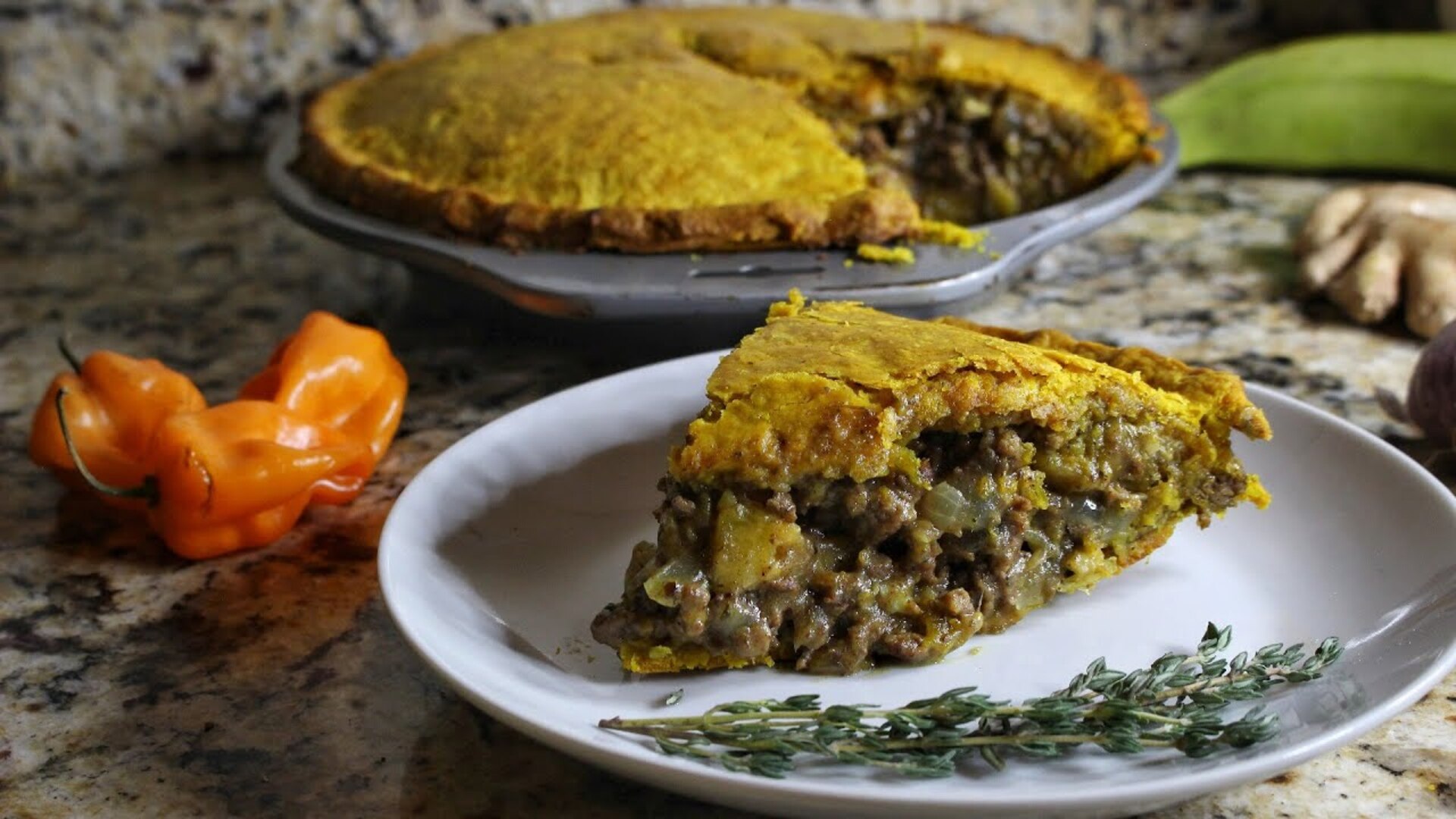 Video thumbnail for Jamaican Beef Patty Pot Pie Recipe