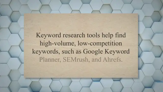 'Video thumbnail for Maximizing Your Website's Visibility: The Best SEO Tools for Keyword Research, On-Page Optimization, Link Building, and Analytics'