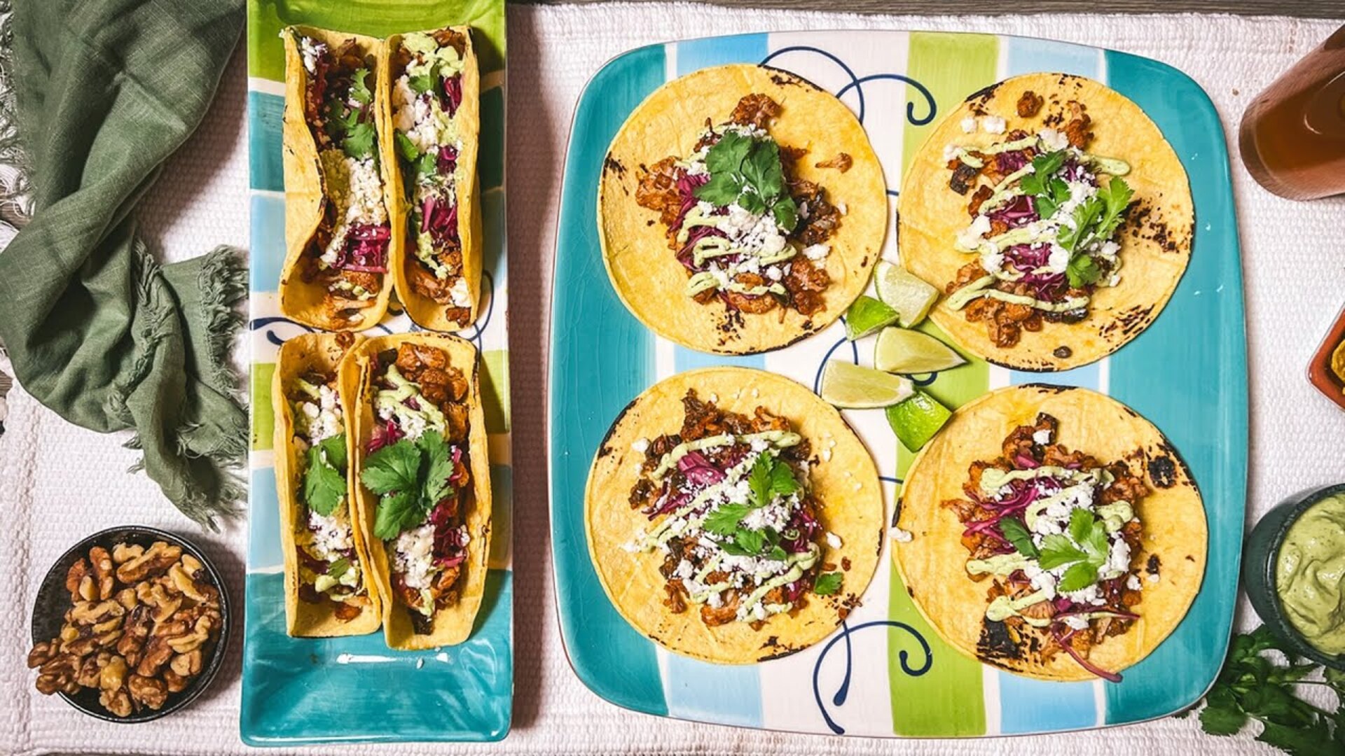 Video thumbnail for Roasted Cauliflower Tacos With The Works Recipe