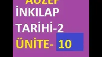 Video thumbnail for Atatürk İlkeleri Ve İnkılap Tarihi-2