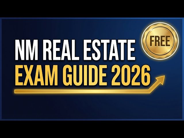 Video thumbnail for New Mexico Real Estate Exam Guide 2026 | FREE Study Guide & Practice Test
