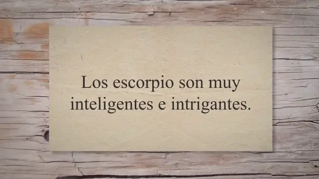 Video thumbnail for Escorpio, cómo se disculpa