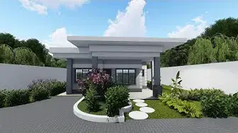 Video thumbnail for Simple 2 Bedroom Flat Roof House Design | 7.8  X 8 Meters