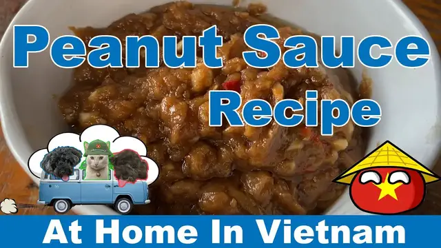 Video thumbnail for Vietnamese Homemade Peanut Dipping Sauce (Sốt Bơ Đậu Phộng)