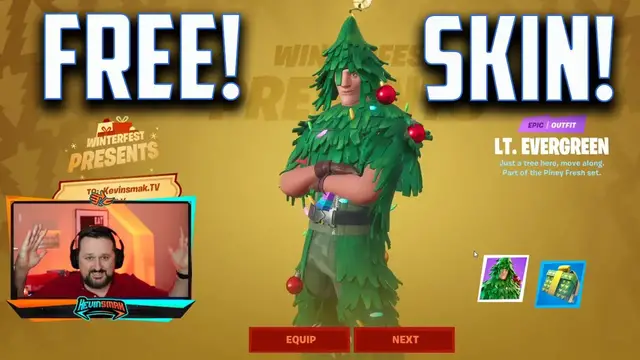 Video thumbnail for How To Get The Christmas Tree Skin In Fortnite - MERRY CHRISTMAS!!!