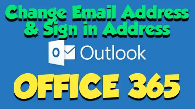 'Video thumbnail for How to Change Email Address & Username in Office 365'