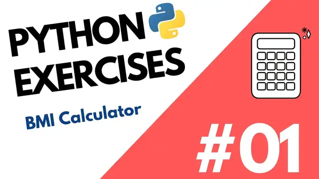 Video thumbnail for Python Exercises #01 | How to build a BMI Calculator