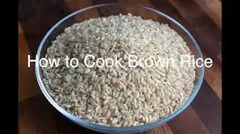 Video thumbnail for How to Cook Brown Rice
