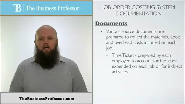 Video thumbnail for Job Order Costing - System Documentation (Accounting)