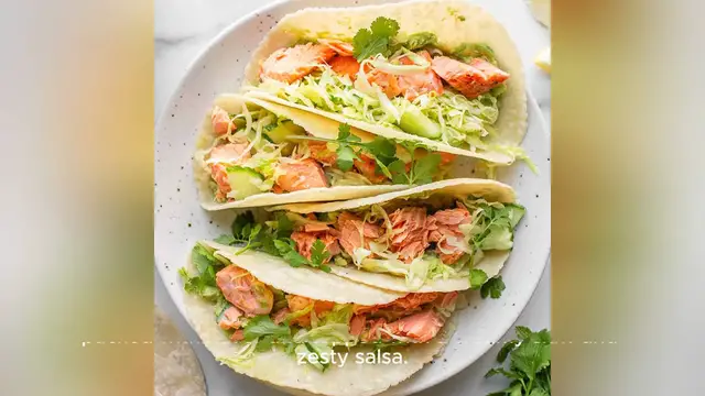 Video thumbnail for salmon tacos recipe