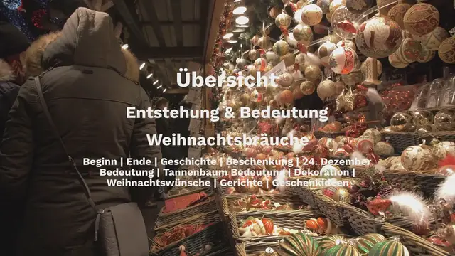 Video thumbnail for Weihnachten: Ursprung, Tradition, Bedeutung, Geschichte & Mehr