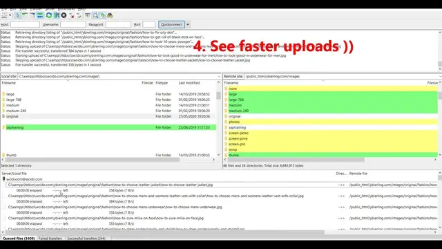 Video thumbnail for Filezilla: configure multiple connections to increase upload speed