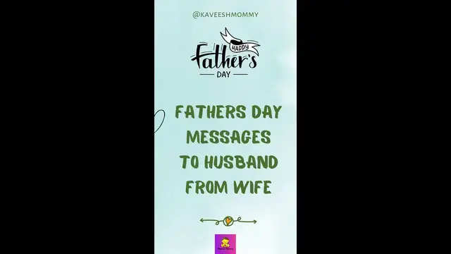 Video thumbnail for Fathers Day Messages To Husband From Wife #shorts #fathers #wifeandhusband #fathersdaycard