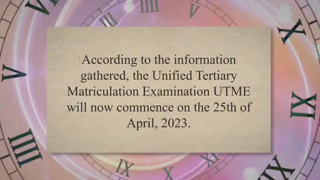 'Video thumbnail for JAMB Announces New Date For UTME Examination 2023'