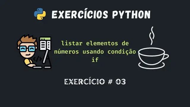 Video thumbnail for Python exercício #03 - listar elementos de números usando condição if