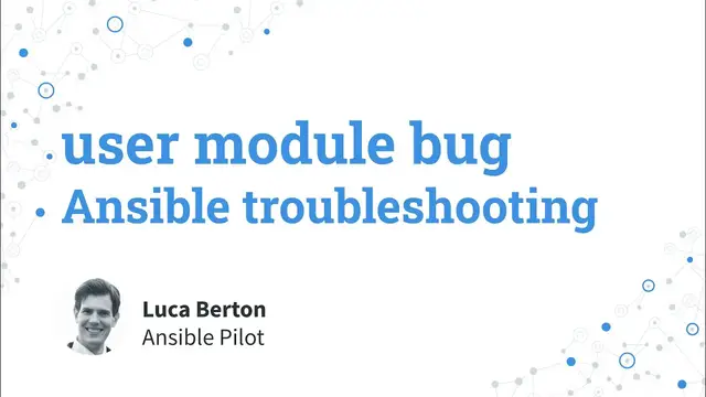 Video thumbnail for Ansible troubleshooting - user module password_expiry_min bug and workaround