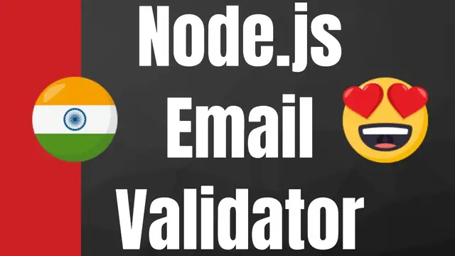 Video thumbnail for Node.js Email Validator Full Application With Source Code