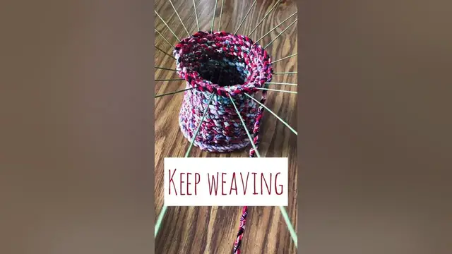 'Video thumbnail for Fabric Yarn Basket - Use up your scrap fabric!'